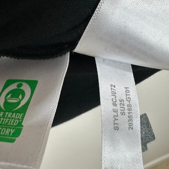 J.Crew Slub Cotton V Neck Tank Top Black Basics Lightweight Relaxed Medium NWT - Picture 9 of 10